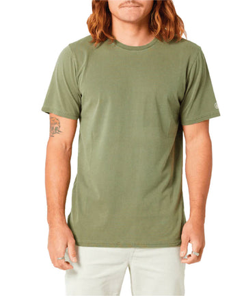 Volcom Aus Wash Short Sleeve Tee - Army Green Combo